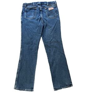 Wrangler Jeans Men's 35X32 Blue Denim 947STR Cowboy Cut Stretch Western